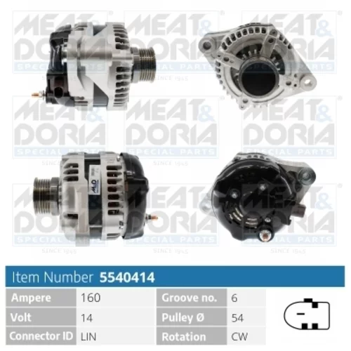 Alternátor MEAT & DORIA 5540414