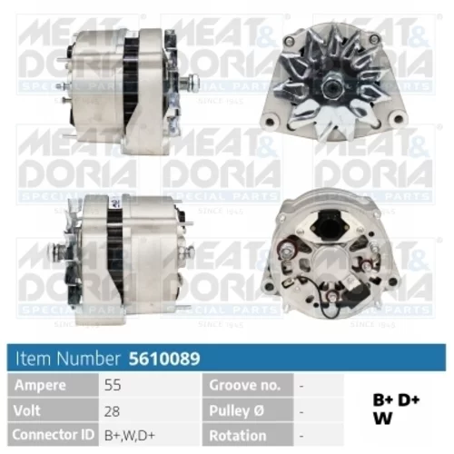 Alternátor MEAT & DORIA 5610089