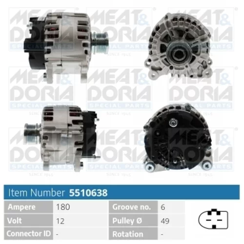 Alternátor MEAT & DORIA 5510638
