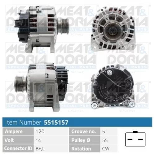 Alternátor MEAT & DORIA 5515157