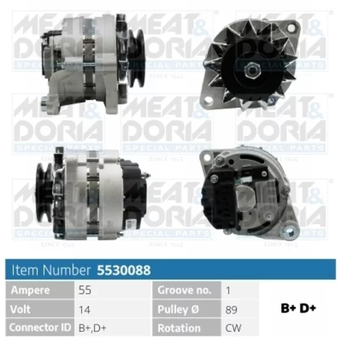Alternátor MEAT & DORIA 5530088