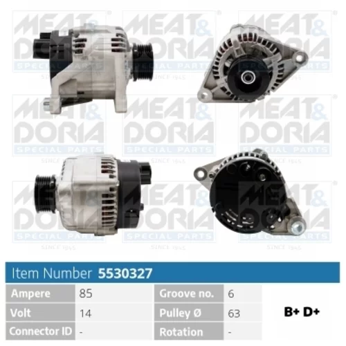Alternátor MEAT & DORIA 5530327