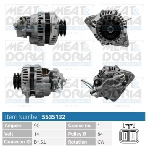Alternátor 5535132 (MEAT & DORIA)