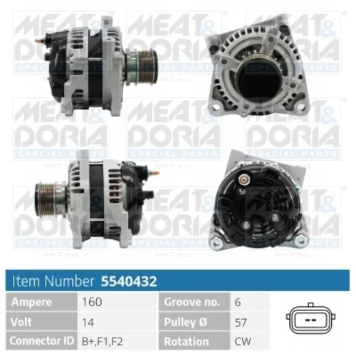Alternátor MEAT & DORIA 5540432
