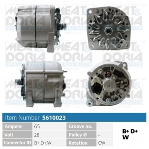 Alternátor MEAT & DORIA 5610023