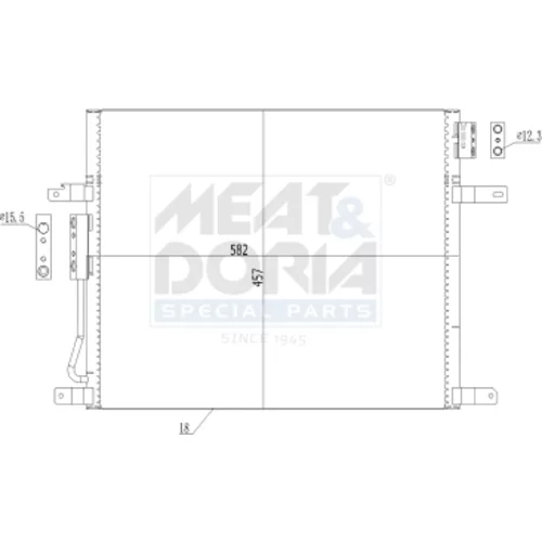 Kondenzátor klimatizácie MEAT & DORIA 991074