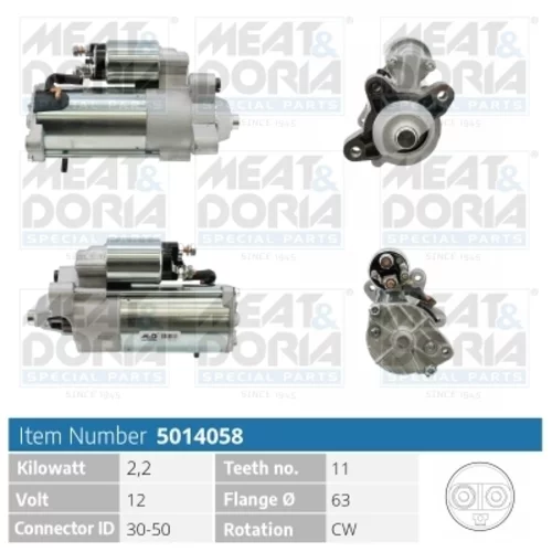 Štartér MEAT & DORIA 5014058
