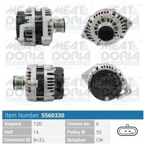 Alternátor MEAT & DORIA 5560330