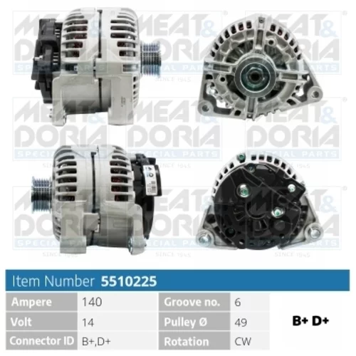 Alternátor MEAT & DORIA 5510225