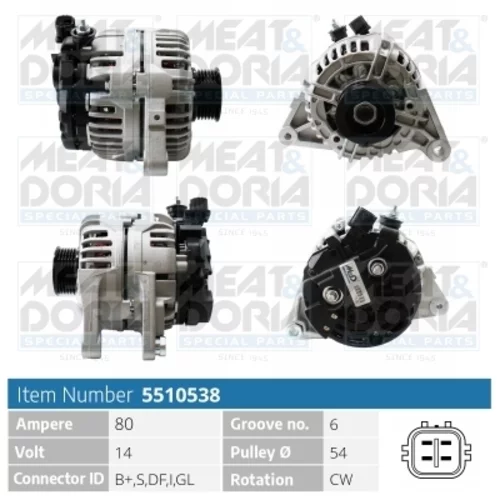 Alternátor MEAT & DORIA 5510538
