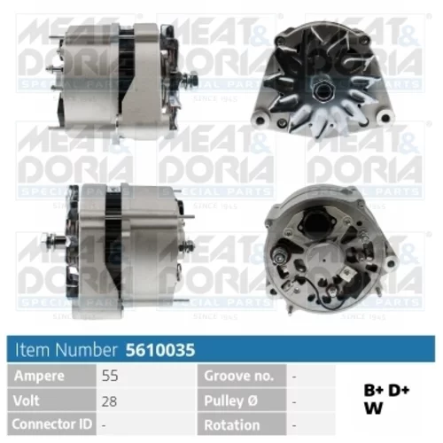 Alternátor MEAT & DORIA 5610035