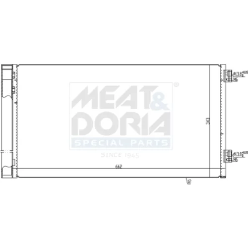 Kondenzátor klimatizácie MEAT & DORIA 991258
