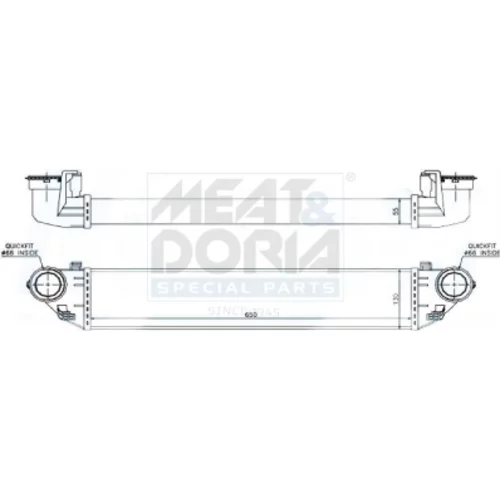 Chladič plniaceho vzduchu MEAT & DORIA 995348