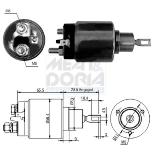 Elektromagnetický spínač pre štartér MEAT & DORIA 46068