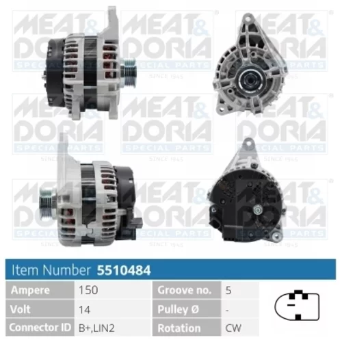 Alternátor MEAT & DORIA 5510484