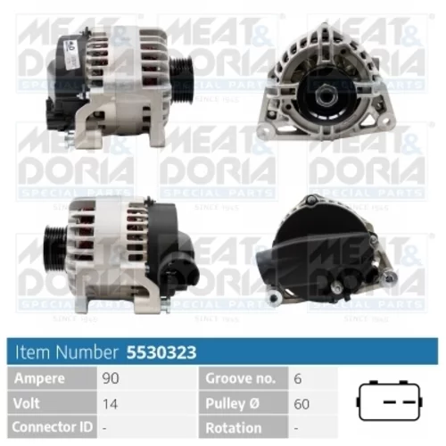Alternátor MEAT & DORIA 5530323