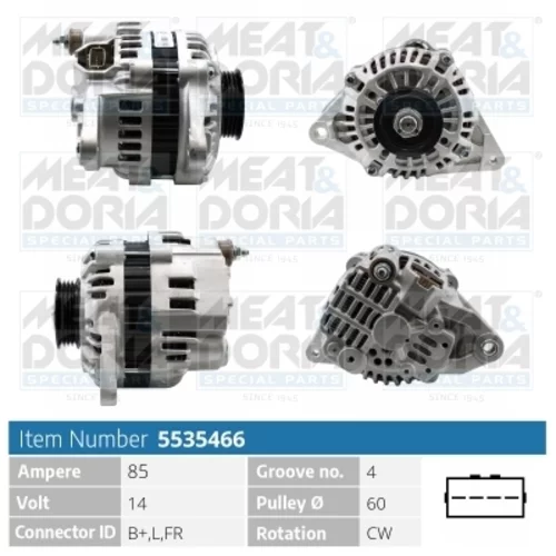 Alternátor MEAT & DORIA 5535466