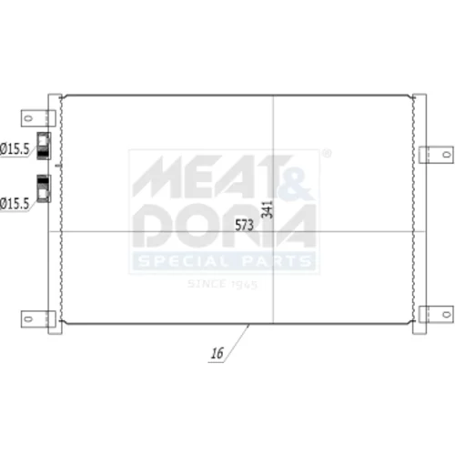 Kondenzátor klimatizácie MEAT & DORIA 991080
