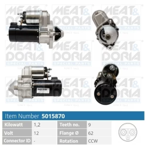 Štartér MEAT & DORIA 5015870