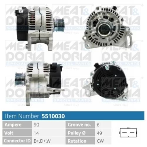 Alternátor MEAT & DORIA 5510030