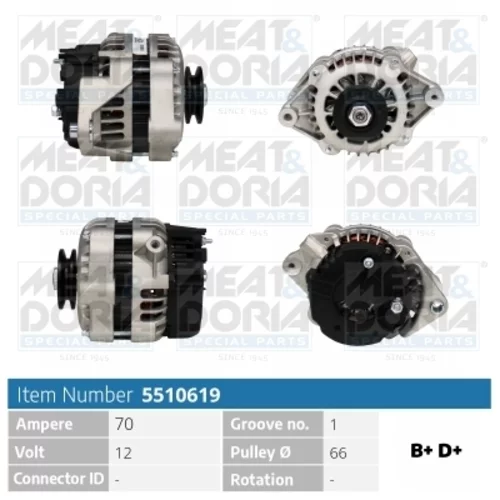 Alternátor MEAT & DORIA 5510619