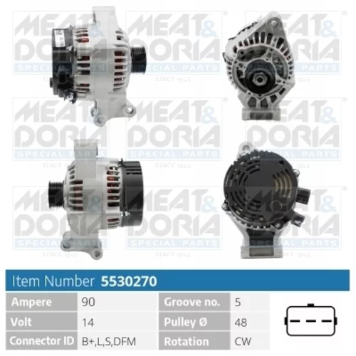 Alternátor MEAT & DORIA 5530270