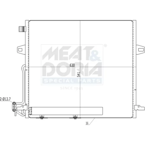 Kondenzátor klimatizácie MEAT & DORIA 991099