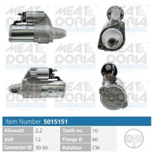 Štartér MEAT & DORIA 5015151