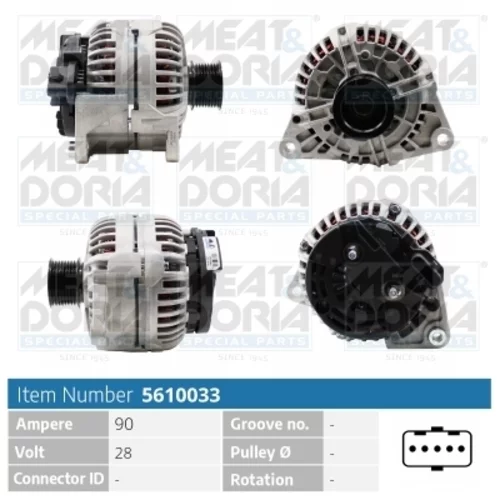Alternátor MEAT & DORIA 5610033