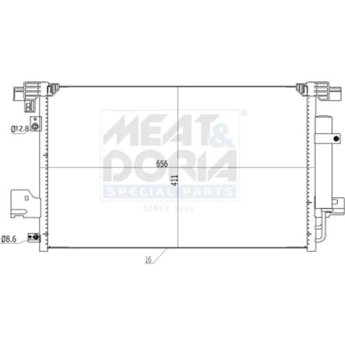 Kondenzátor klimatizácie MEAT & DORIA 991121