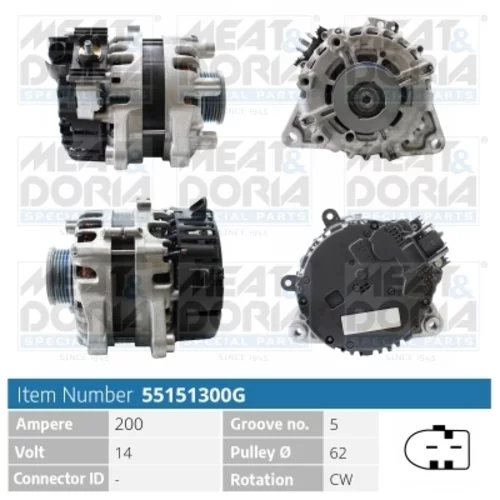 Alternátor MEAT & DORIA 55151300G