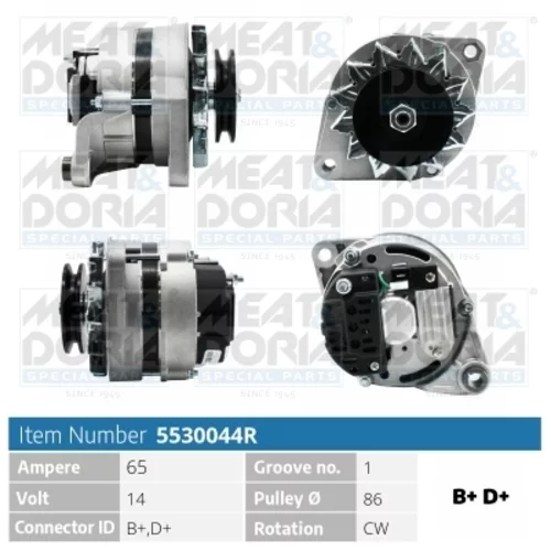 Alternátor MEAT & DORIA 5530044R