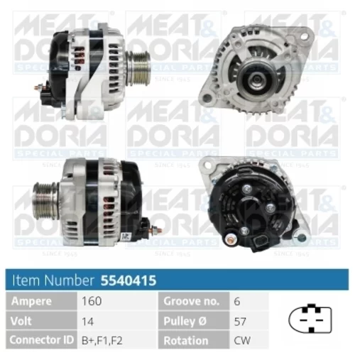 Alternátor MEAT & DORIA 5540415
