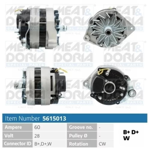 Alternátor 5615013 (MEAT & DORIA)