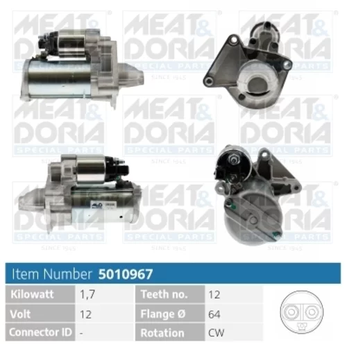 Štartér MEAT & DORIA 5010967