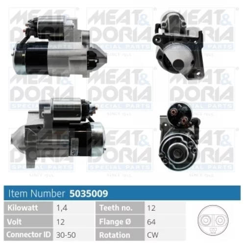 Štartér MEAT & DORIA 5035009