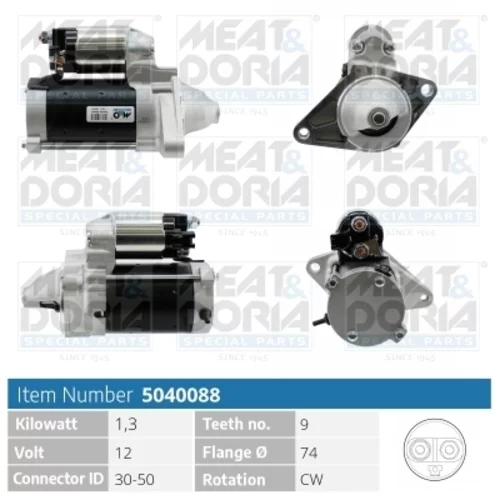 Štartér MEAT & DORIA 5040088