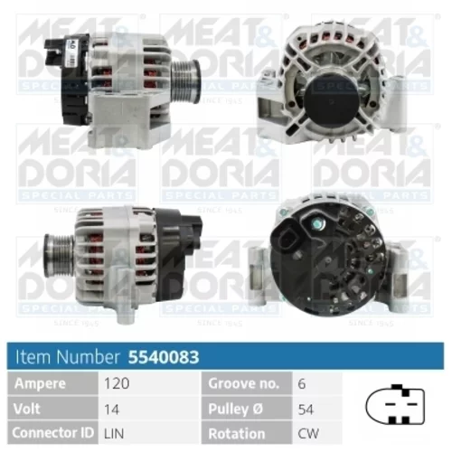 Alternátor MEAT & DORIA 5540083