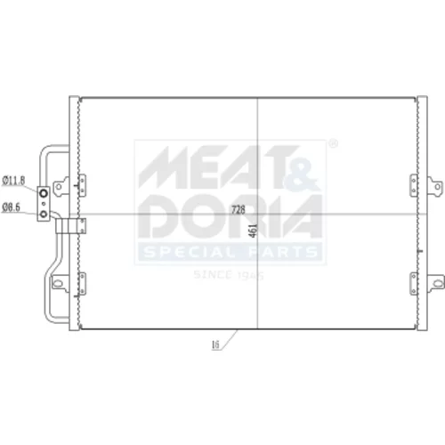 Kondenzátor klimatizácie MEAT & DORIA 991068