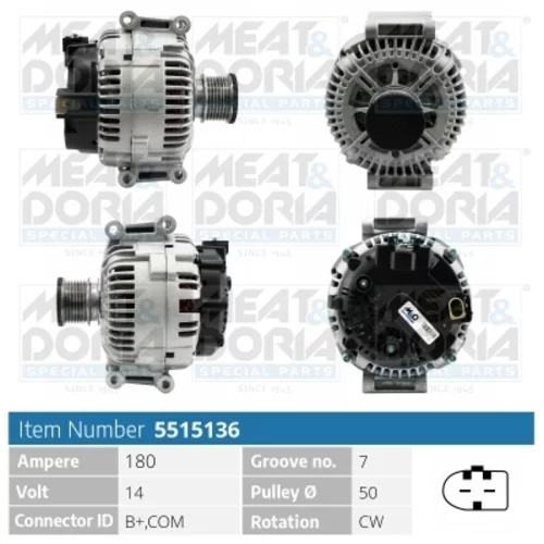 Alternátor MEAT & DORIA 5515136