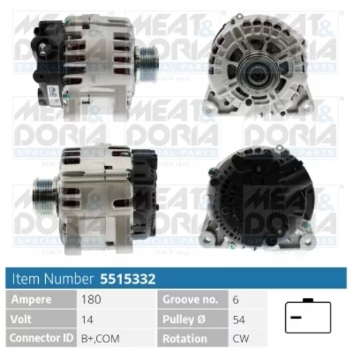 Alternátor MEAT & DORIA 5515332