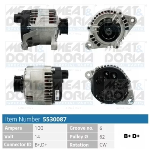 Alternátor MEAT & DORIA 5530087