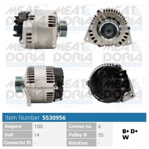 Alternátor MEAT & DORIA 5530956