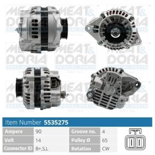 Alternátor MEAT & DORIA 5535275