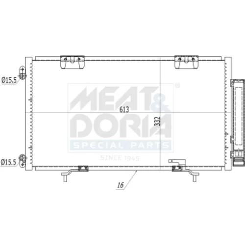 Kondenzátor klimatizácie MEAT & DORIA 991218