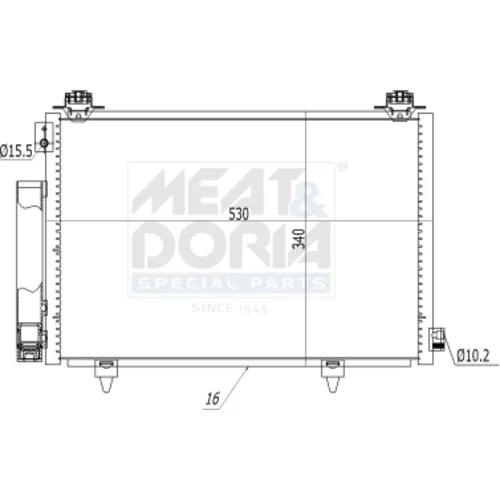 Kondenzátor klimatizácie MEAT & DORIA 991267