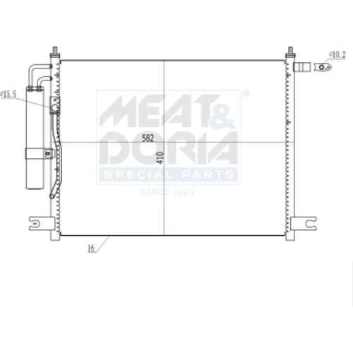 Kondenzátor klimatizácie MEAT & DORIA 991270