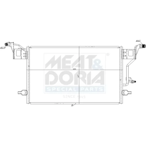 Kondenzátor klimatizácie MEAT & DORIA 991283