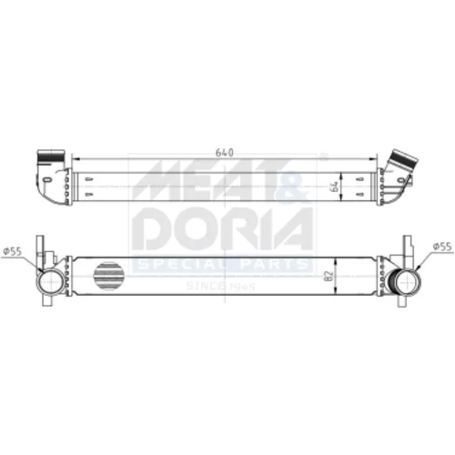 Chladič plniaceho vzduchu MEAT & DORIA 995240