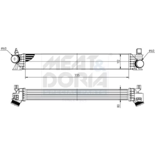 Chladič plniaceho vzduchu MEAT & DORIA 995498